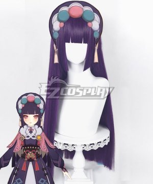 Genshin Impact Yunjin Purple Blue Cosplay Wig B Edition