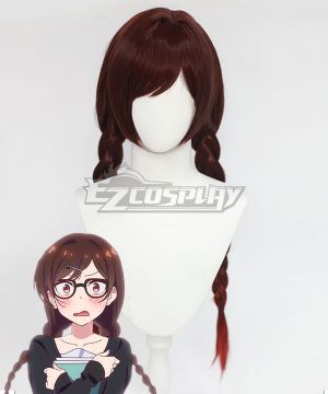 Rent a Girlfriend Kanojo Okarishimasu Chizuru Ichinose Mizuhara Chizuru Brown Twist Braid Cosplay