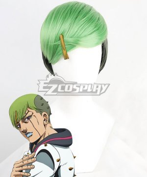 JoJos Bizarre Adventure: JoJolion Jobin Higashikata Black Green Cosplay