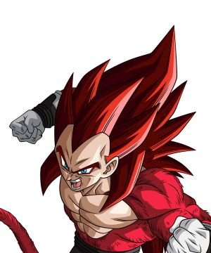 Super Dragon Ball Heroes Vegeta SSJ4 Xeno Limit Breaker Red Cosplay