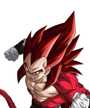 Vegeta SSJ4 Xeno Limit Breaker Red Cosplay