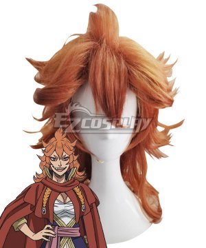 Black Clover Mereoleona Vermillion Orange Cosplay Wig