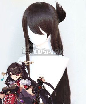 Genshin Impact Beidou Brown Cosplay Wig