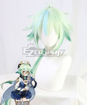 Genshin Impact Sucrose Green Cosplay Wig