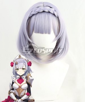 Genshin Impact Noelle Gray Cosplay Wig