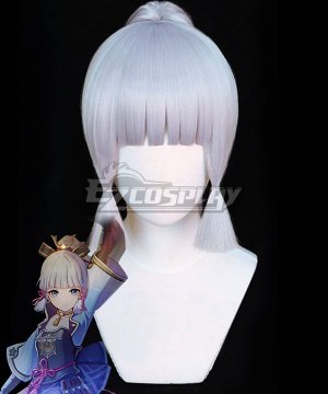 Genshin Impact Ayaka Blue Cosplay Wig