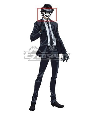 High-Rise Invasion Sniper Mask Black Cosplay Wig