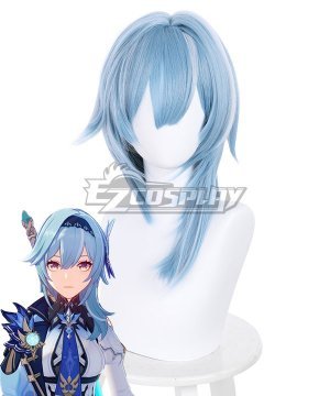 Genshin Impact Eula Blue Cosplay Wig