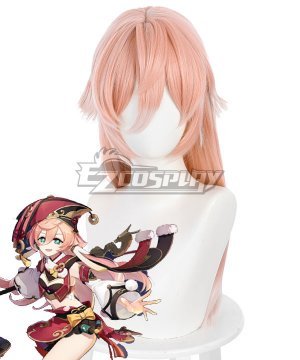 Genshin Impact Yanfei Pink Cosplay Wig