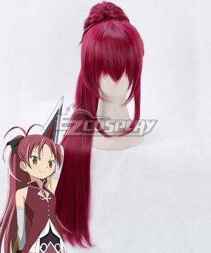 Puella Magi Madoka Magica Kyoko Sakura Red Cosplay Wig