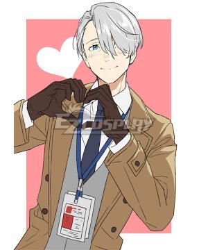 YURI!!!on ICE Victor Nikiforov Brown Suit Cosplay