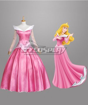 Disney Sleeping Beauty Pincesss Aurora Dress Cosplay