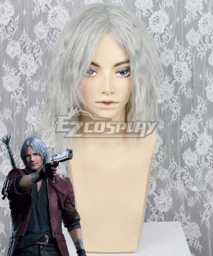 Devil May Cry 5 Dante White Cosplay Wig