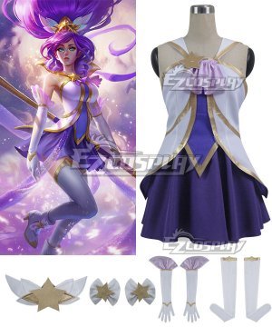 LOL Star Guardian Janna Purple Cosplay