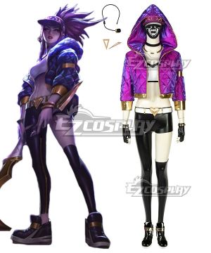 LOL KDA K/DA Akali Cosplay