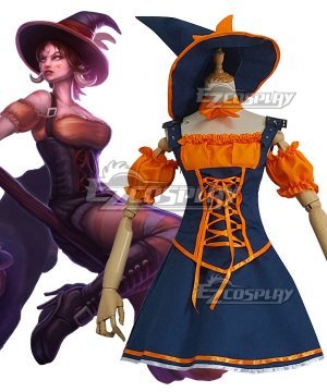 LOL Bewitching Nidalee Halloween Cosplay