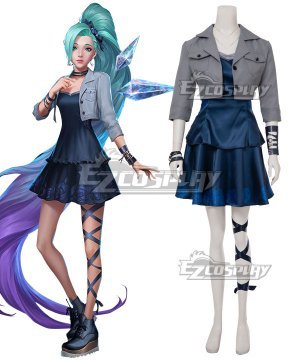 League Of Legends Kaisa Anime Cosplay KDA Halloween Costume Party Dress  Uniform