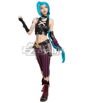 Arcane League of Legends LOL Arcane Jinx Halloween Cosplay