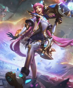 League of Legends Battle Cat Jinx Prestige Edition Cosplay Costume