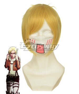 Shingeki no Kyojin Attack on Titan Annie Survey Corps Golden Cosplay Wig