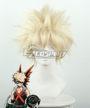 My Hero Academia Boku no Hero Akademia Katsuki Bakugou Yellow Cosplay  445C