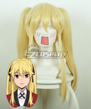 Kakegurui Compulsive Gambler Mary Saotome Meari Golden Cosplay Wig 441C