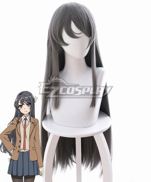 Seishun Buta Yaro wa Bunny Girl-senpai no Yume o Minai Mai Sakurajima Dark Grey Cosplay  - B477A